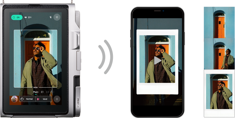 An image captured with instax Immersive Movie™