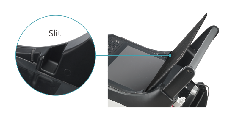 Slit for the panel to handle easily