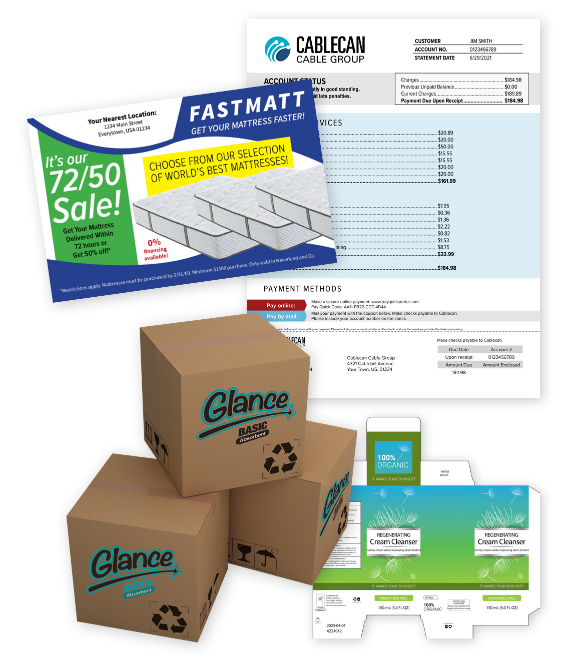 Figure of printed product