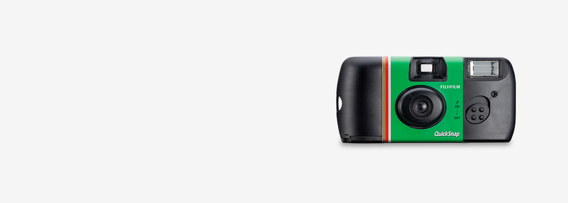 [photo] Quicksnap™ in black with a gray background