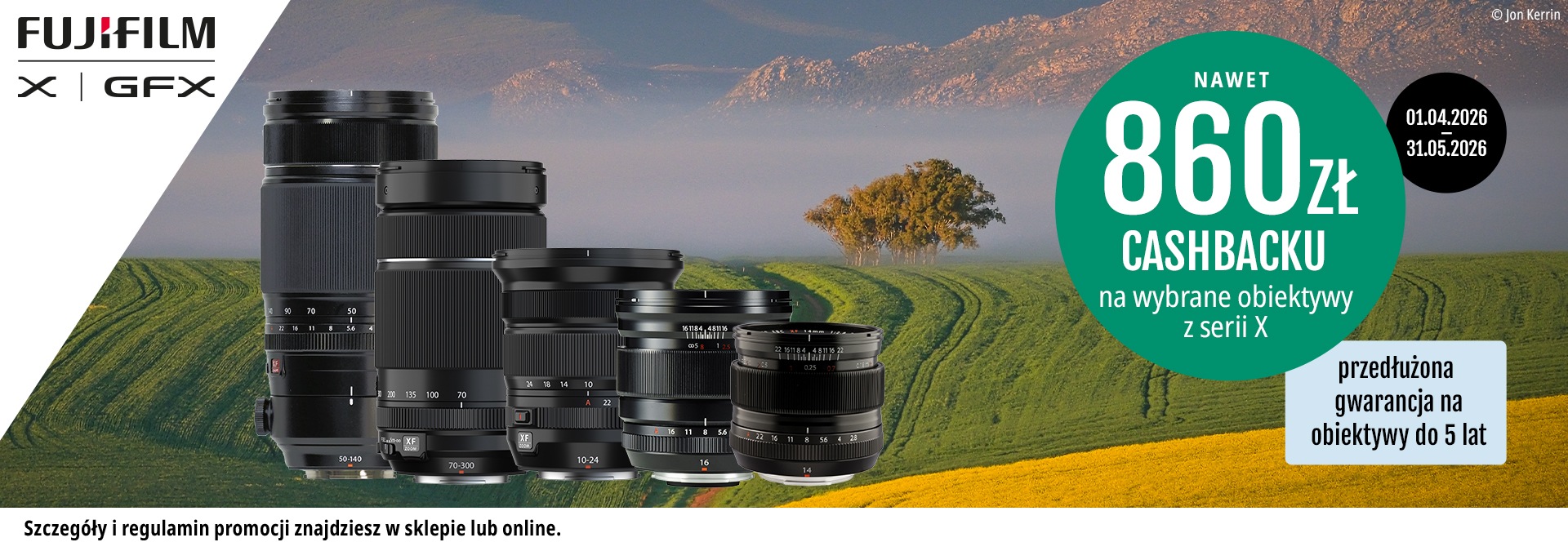 Promocja na obiektywy Fujinon do fotografii krajobrazowej