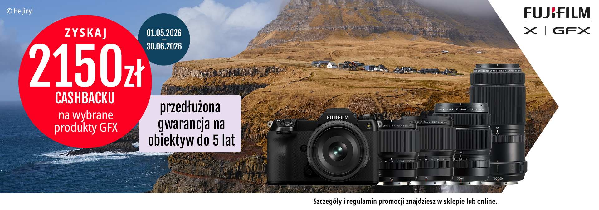 PROMOCJA FUJIFILM „SERIA GFX MAJ – CZERWIEC 2026”