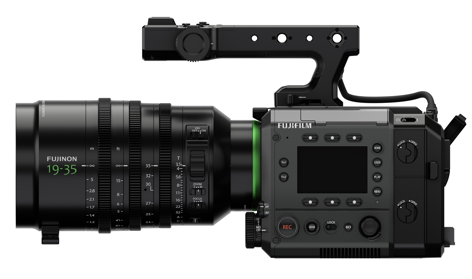 Mounted on the filmmaking camera “FUJIFILM GFX ETERNA 55”