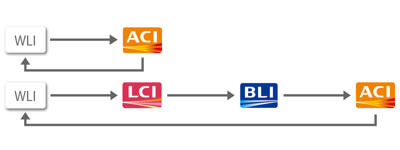 The estimated protocol of switching observation modes