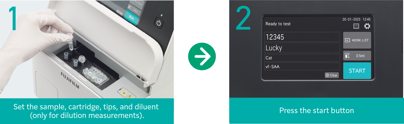 [Photo]​ Measurement procedures are very simple and only 2 steps.​