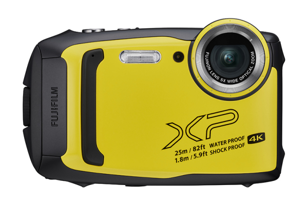 [photo] Fujifilm FinePix yellow digital camera