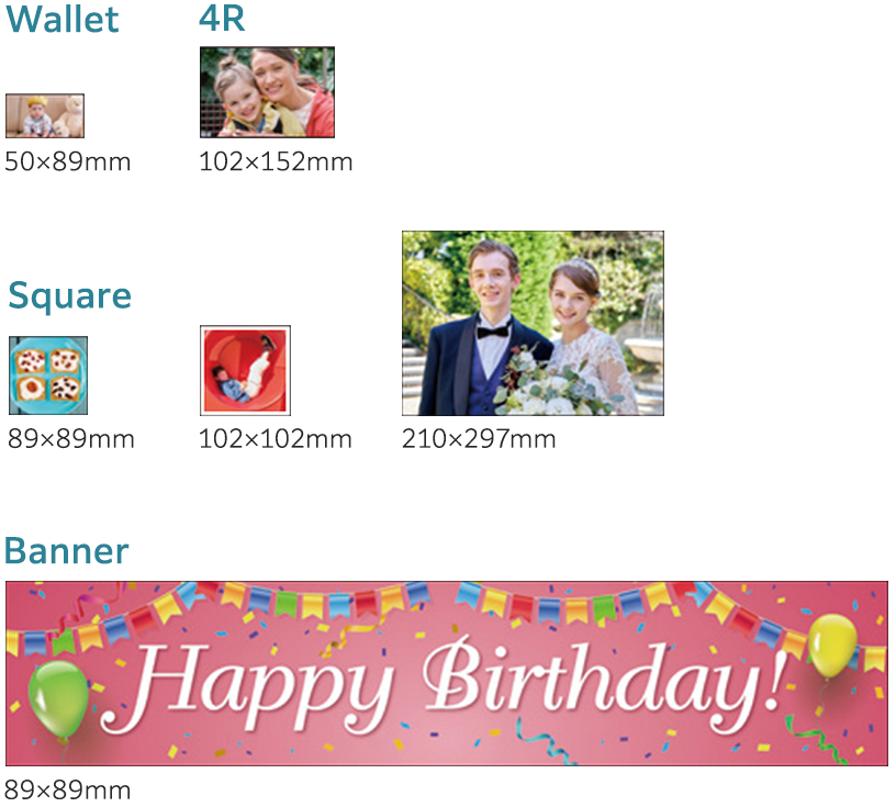 Compatible with various paper sizes