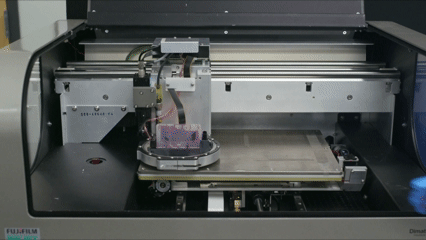 Procedure for replacing the material cartridge