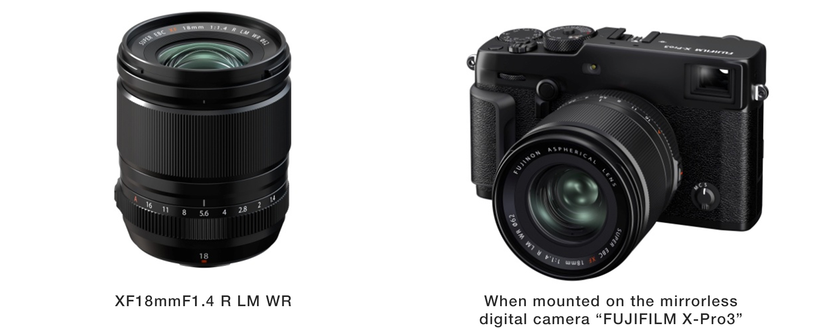 FUJINON Lens XF18mmF1.4 R LM WR
