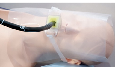 Endoscope droplet-shielding mouthpiece “Mouthpiece B1”