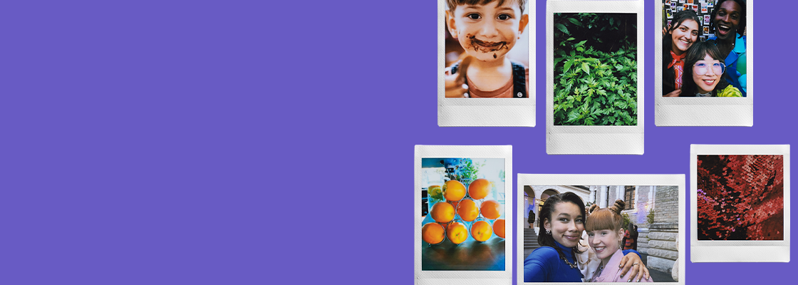 [photo] A collage of 6 different instax™ films photo print outs