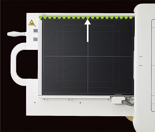 [照片] FDR Smart F DR 面板，上箭頭觸及面板頂部綠色虛線