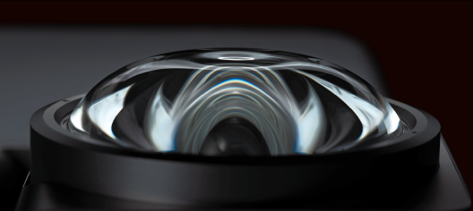 Image showing a large-diameter aspheric lens.