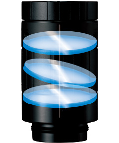 [image] Conventional lens has construction misalignments with its lenses inside