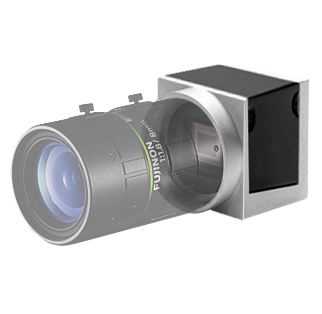 [photo] Transparent FUJINON lens attached to small machine vision camera