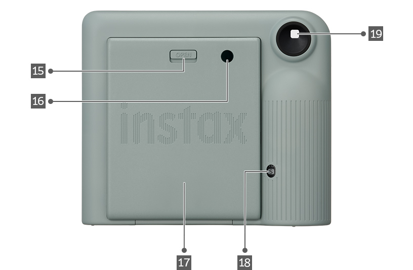 [photo] Image of the rear of the instax SQUARE 2™