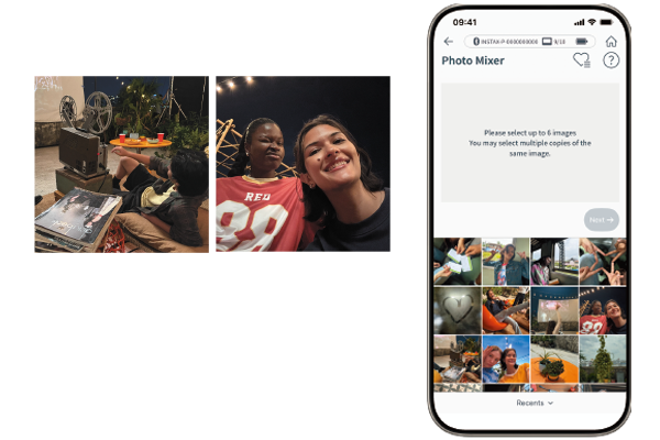 Image of selecting a photo in the app