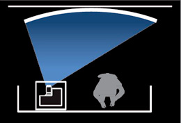 [image] Clipart of ultra-short throw projection with a wide shift function and slim body 