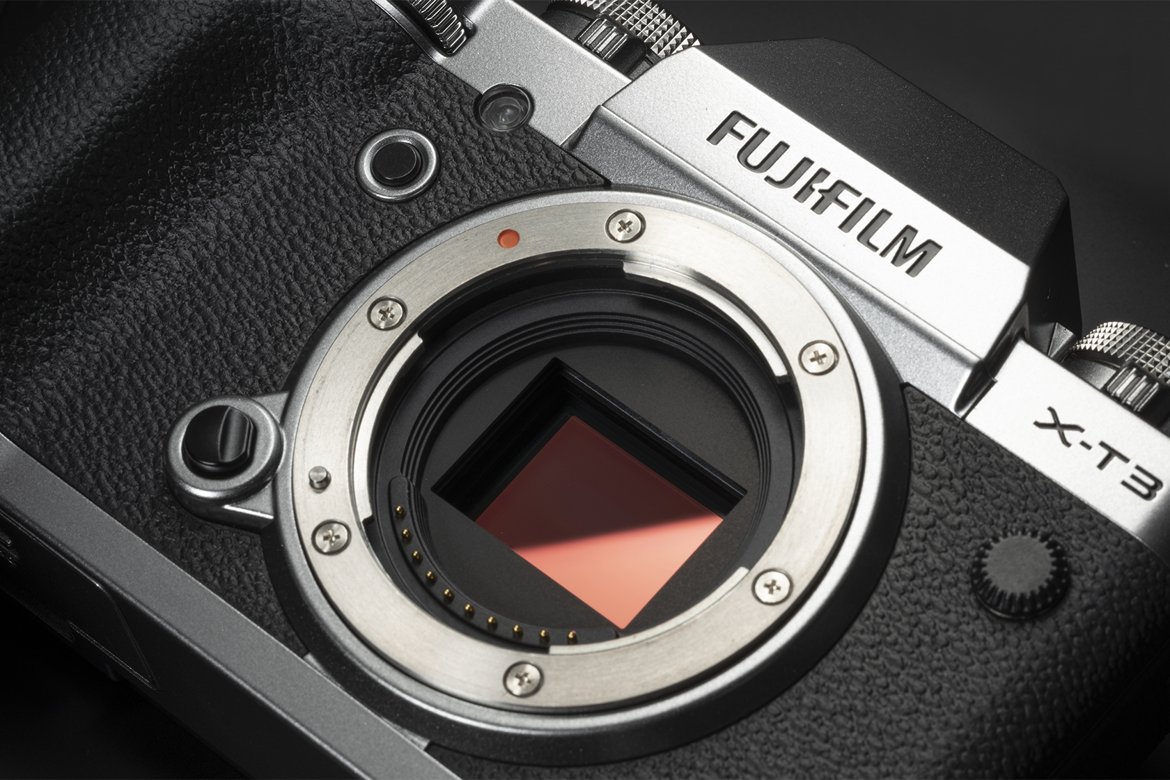 Zoomed in image of X-T3 camera