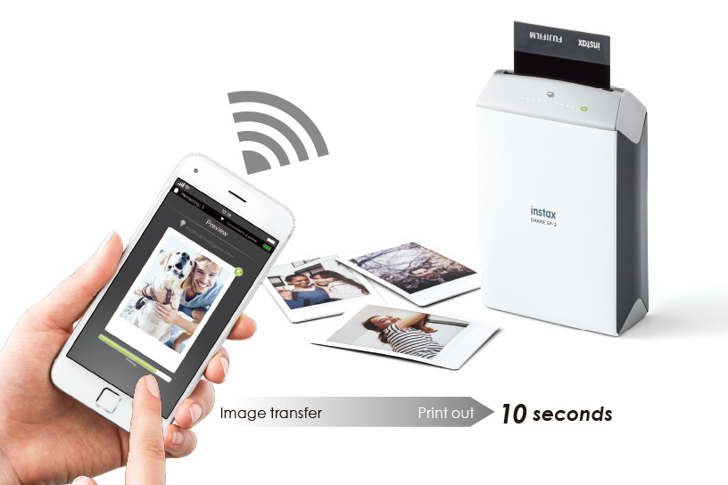 Silver Sp-2 printer with phone and pictures