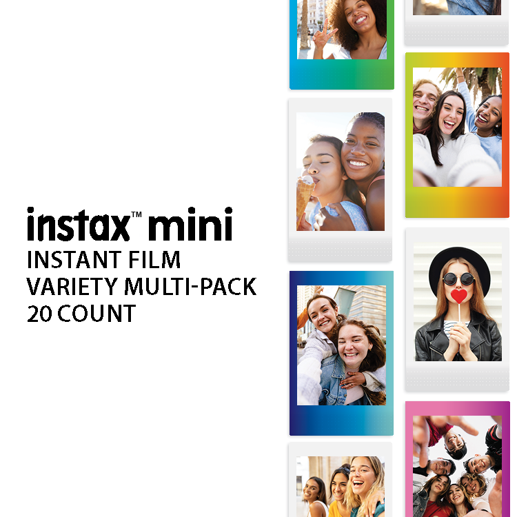 instax™ mini INSTANT FILM Variety Multi-Pack 20 count | Fujifilm