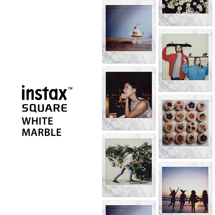 instax square WHITE MARBLE フィルム 5パック instax™ SQUARE White Marble | Fujifilm [United States]