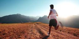 [photo] Man running in the desert
