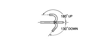 [image] Scope moves 180 degrees up and 130 degrees down
