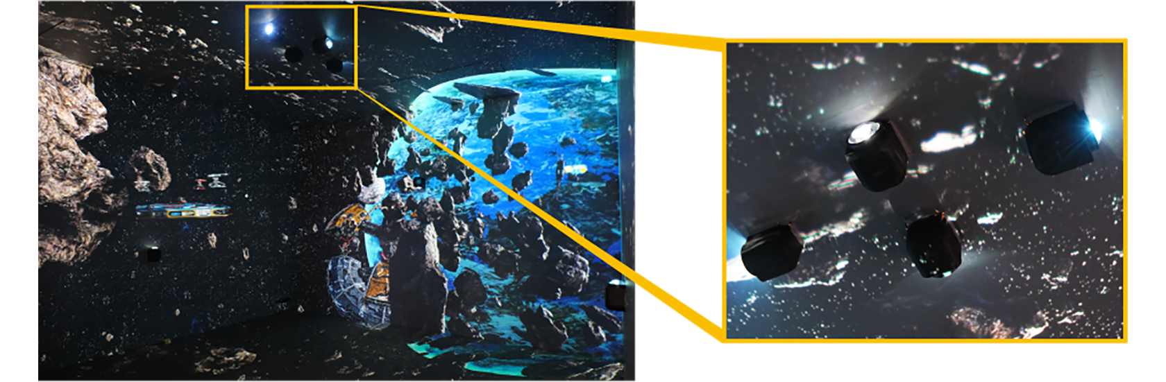 Image showing the FP-ZUH6000 body embedded with only the lens protruding.