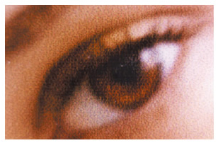 [image] blurry image of eye from general inkjet printer