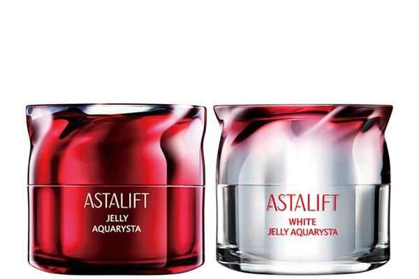 [hình ảnh] Các sản phẩm ASTALIFT Jelly Aquarysta trên nền trắng.