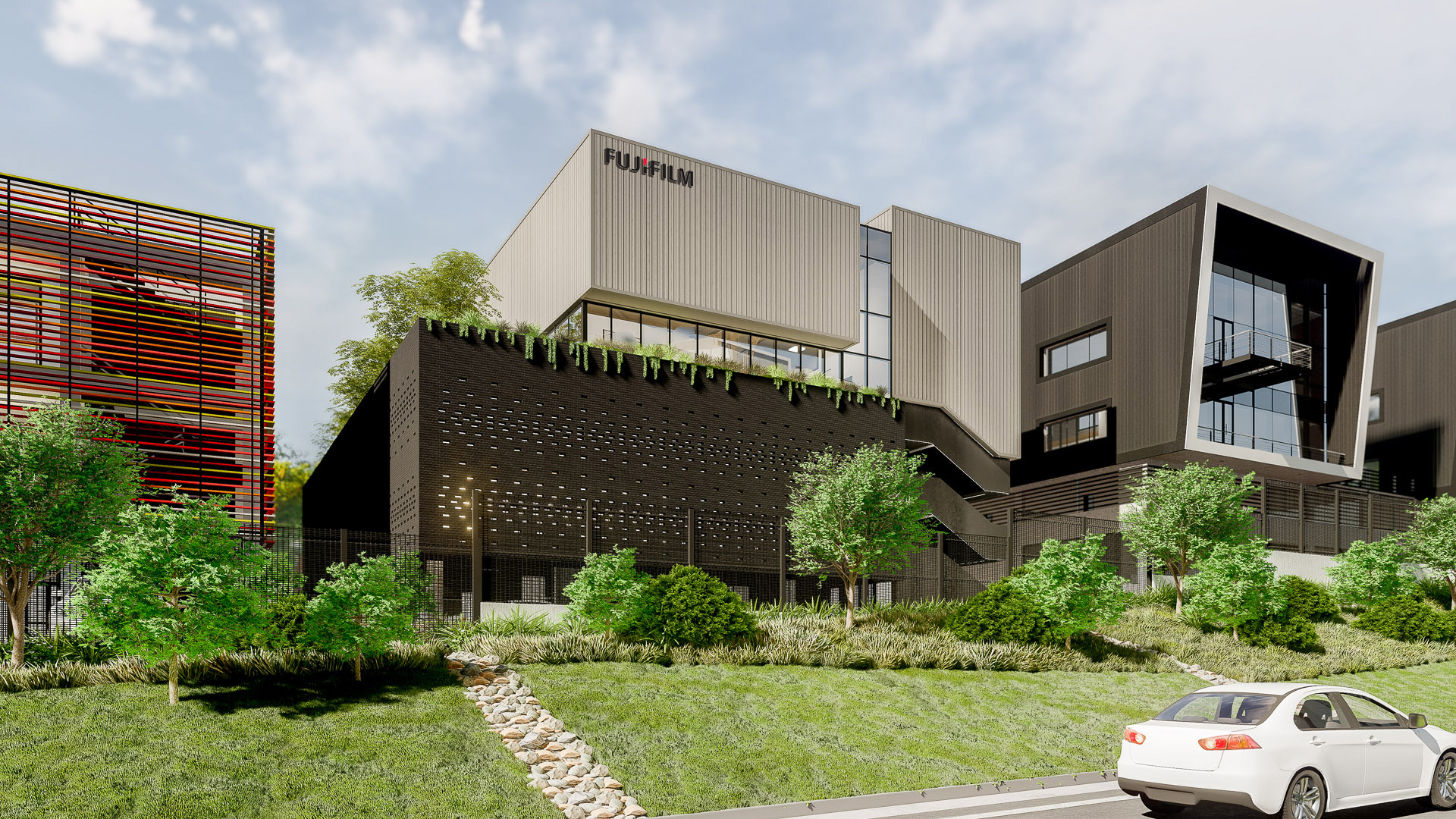 Rendering of Fujifilm South Africa's new head office development in Sandton